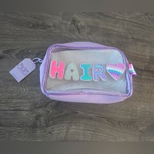 Girls Purple Hair Accessory Bag NWT
